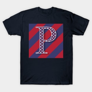 Old Glory Letter P T-Shirt